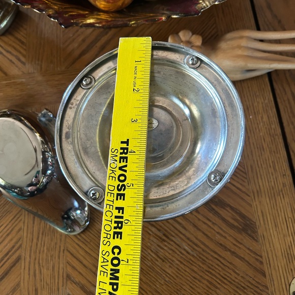 Vintage Ornate ROYAL QUALITY SILVER Tilting Gravy Boat on Stand with Warmer Tray - Picture 11 of 12